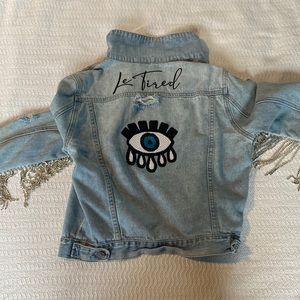 Hand sewn denim jacket
